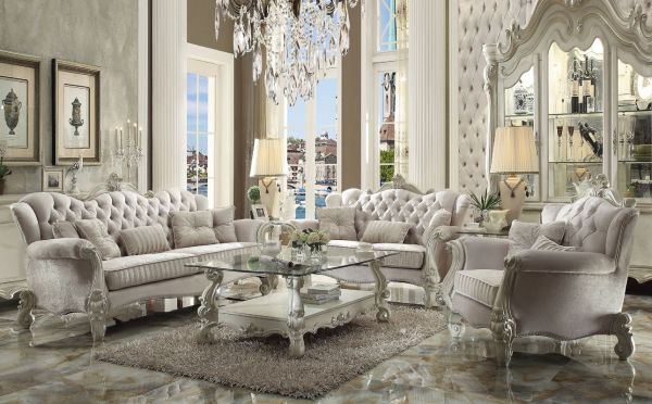 ACME Versailles Sofa Set with Pillows