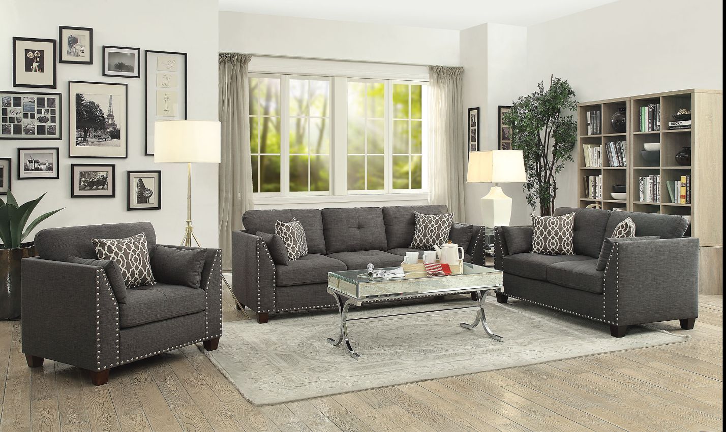 ACME Laurissa Sofa Set with Pillows
