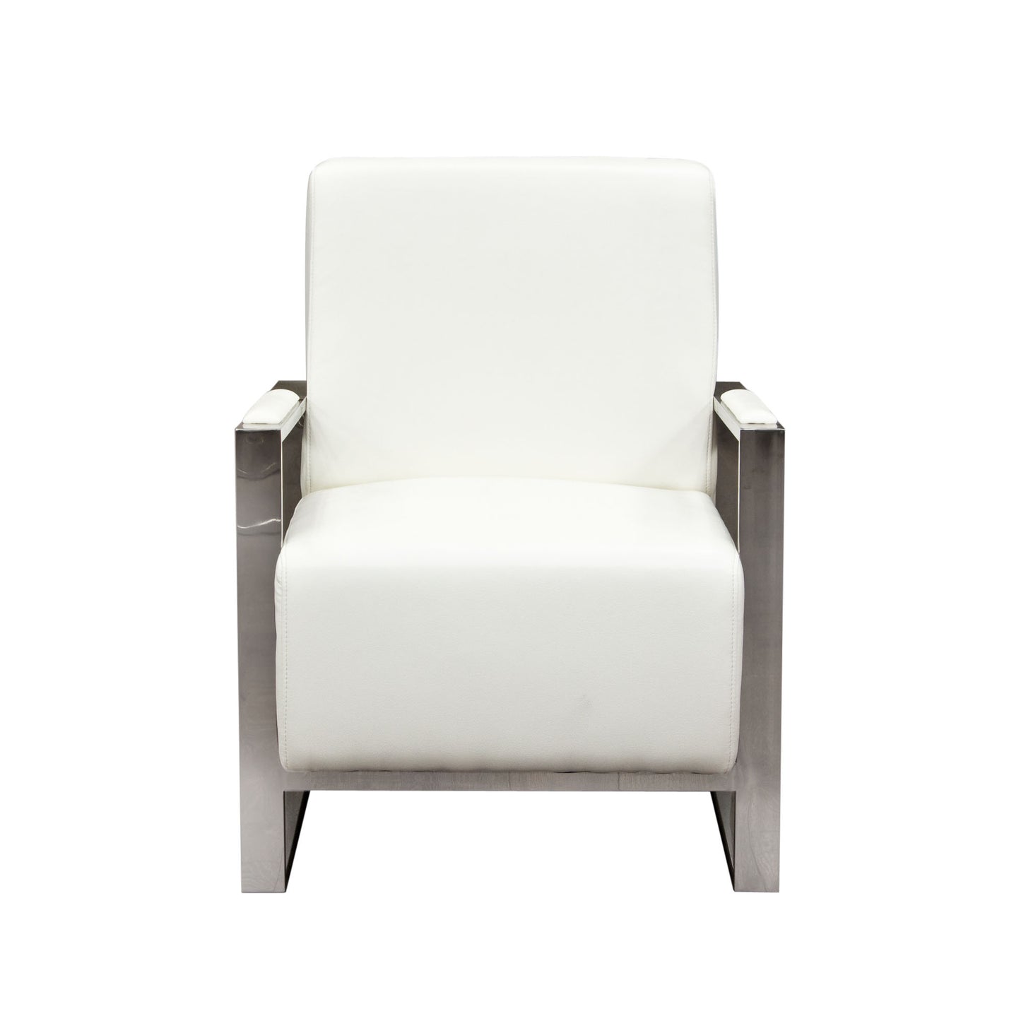 Century Accent Chair w/ Stainless Steel Frame by Diamond Sofa