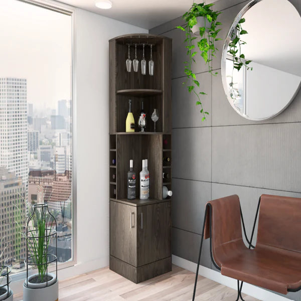 FM Furniture Seattle Corner Bar Cabinet