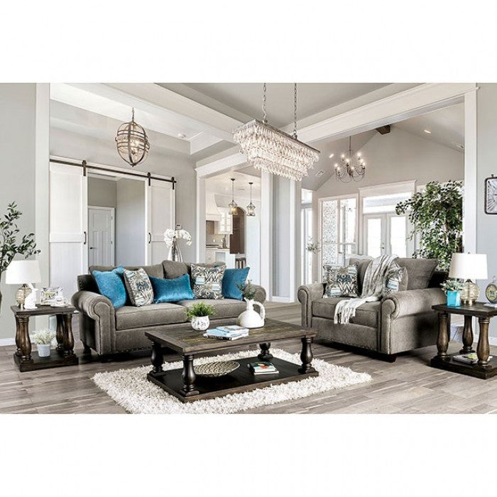 Furniture of America Rocci Transitional Upholstered Sofa IDF-US6155-SF