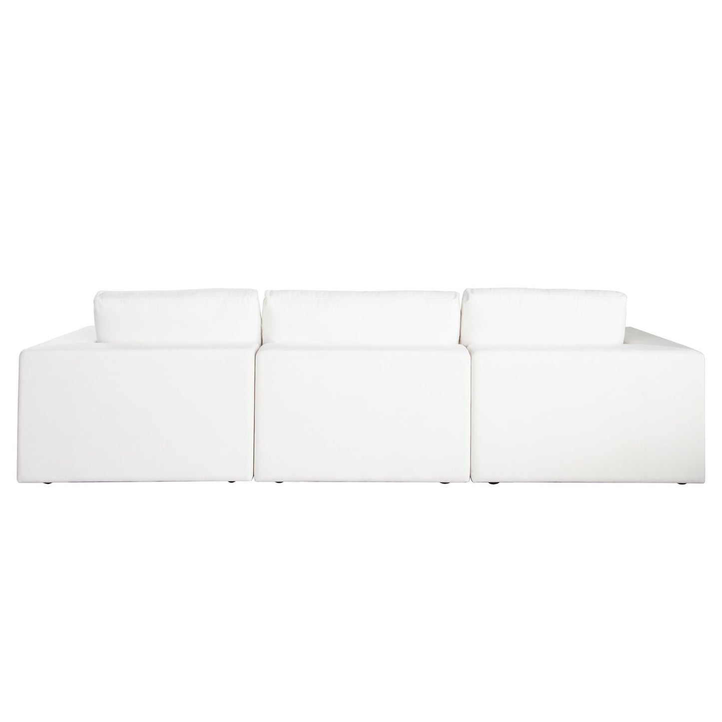 Muse 4PC Modular Reversible Chaise Sectional in Mist White Performance Fabric by Diamond Sofa