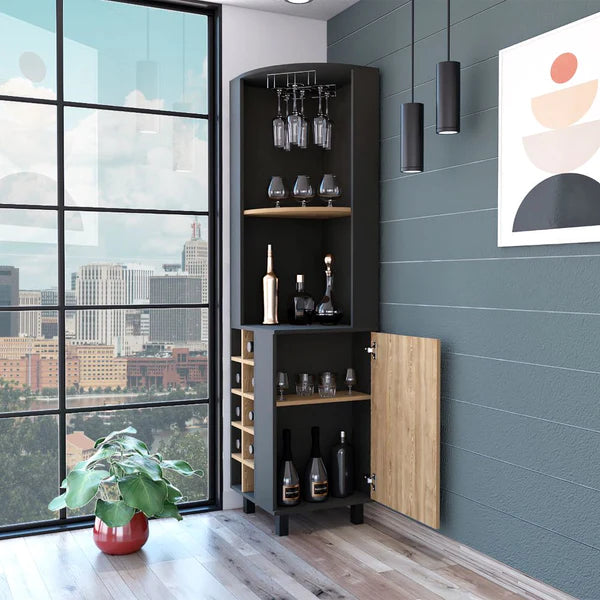 FM Furniture Leah Corner Bar Cabinet FM7764BWM