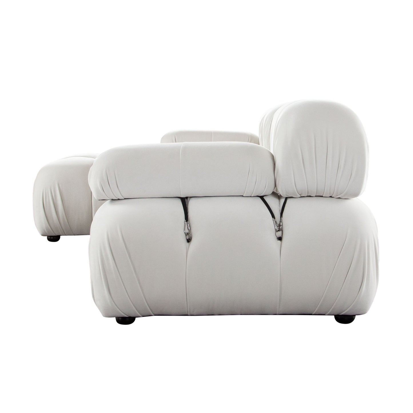 Paloma 4PC Modular 111 Inch Reversible Chaise Sectional Velvet by Diamond Sofa
