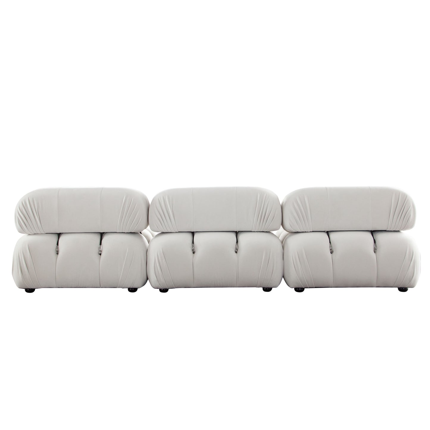 Paloma 4PC Modular 111 Inch Reversible Chaise Sectional Velvet by Diamond Sofa