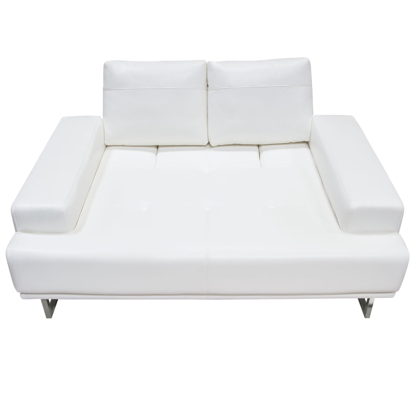 Russo Loveseat w/ Adjustable Seat Backs Leather/Fabric by Diamond Sofa
