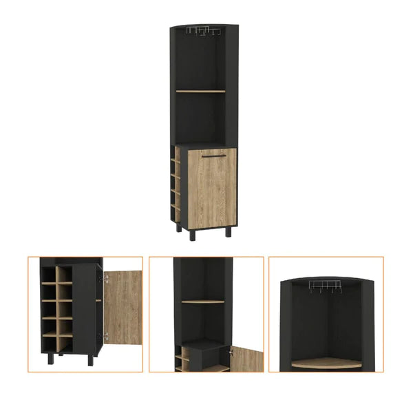 FM Furniture Leah Corner Bar Cabinet FM7764BWM