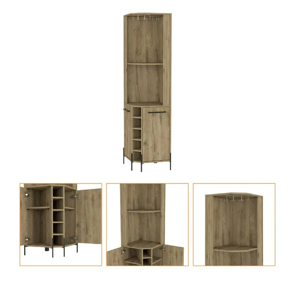 FM Furniture Reese Corner Bar Cabinet FM7768BLM