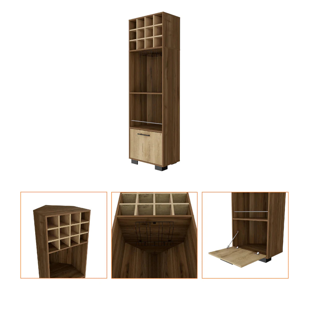 FM Furniture Aubree Corner Bar Cabinet FM7769BGM
