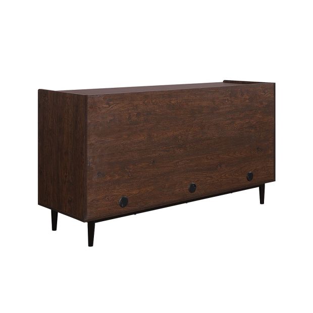Manhattan Comfort Duane 59.05 Modern Ribbed Sideboard with Adjustable Shelves