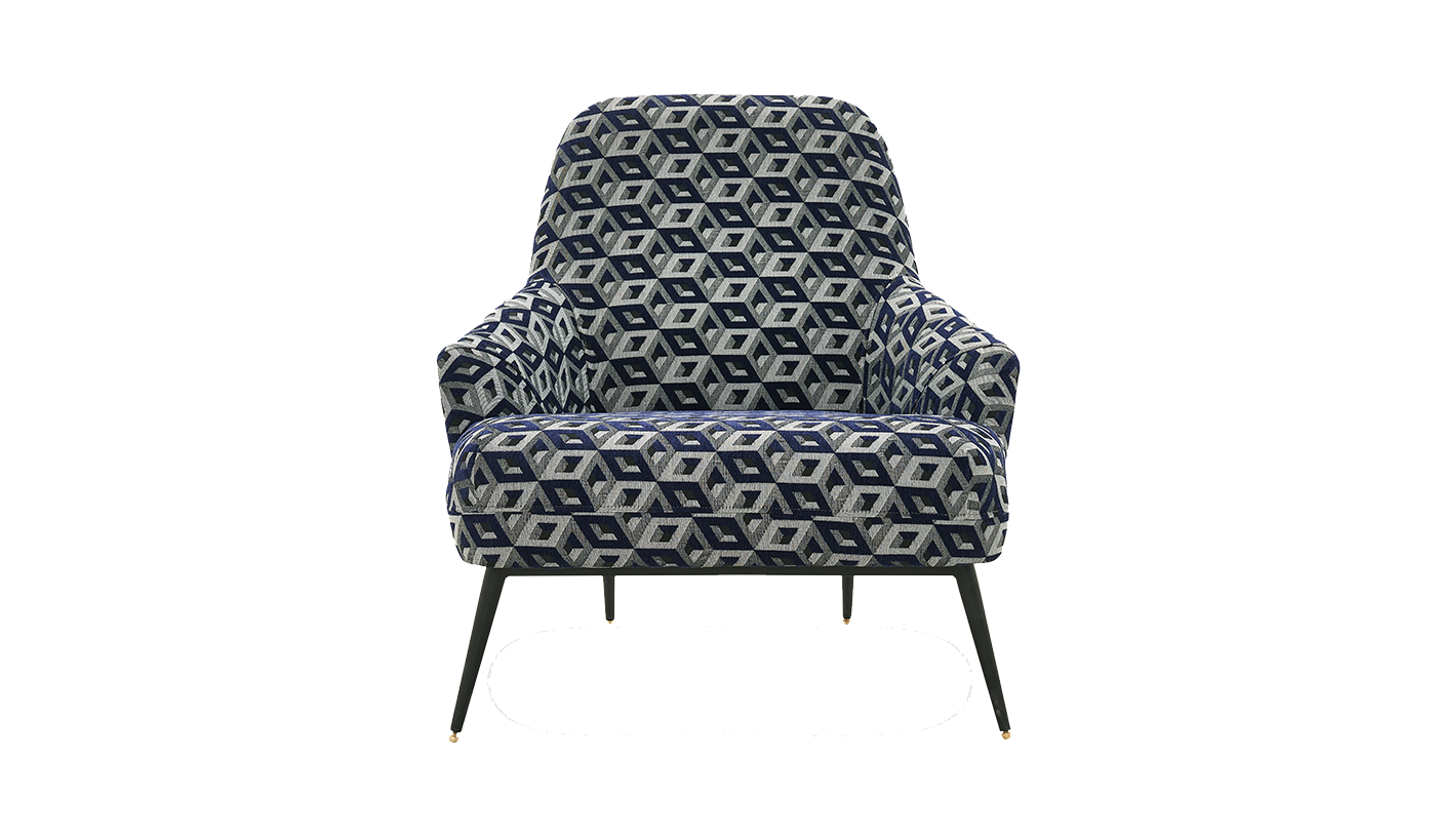 Enza Home Valdera Armchair - 2042 - K1 - 21509 Navy Blue - AR:218 01431659