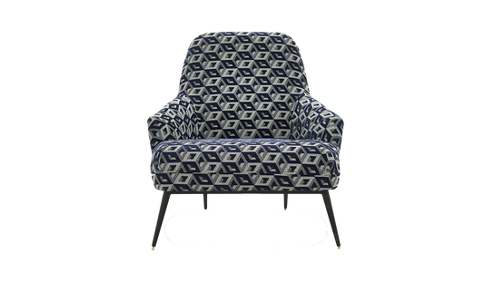 Enza Home Valdera Armchair - 2042 - K1 - 21509 Navy Blue - AR:218 01431659