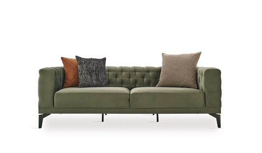 Enza Home Dorian 3 Seater Sofa - 2040 - K1 - 10601 Green