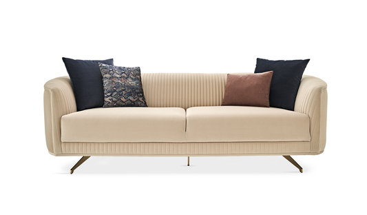 Enza Home Vienna 3 Seater Sofa - 2041 - K1 - 10507 Ecru - AR:215 01431716