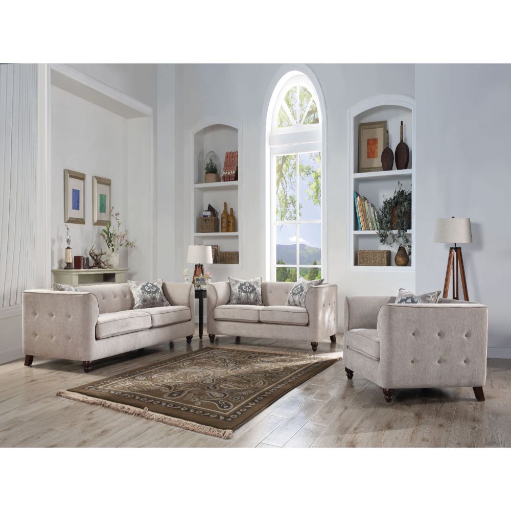 ACME Cyndi Sofa Set with Pillows