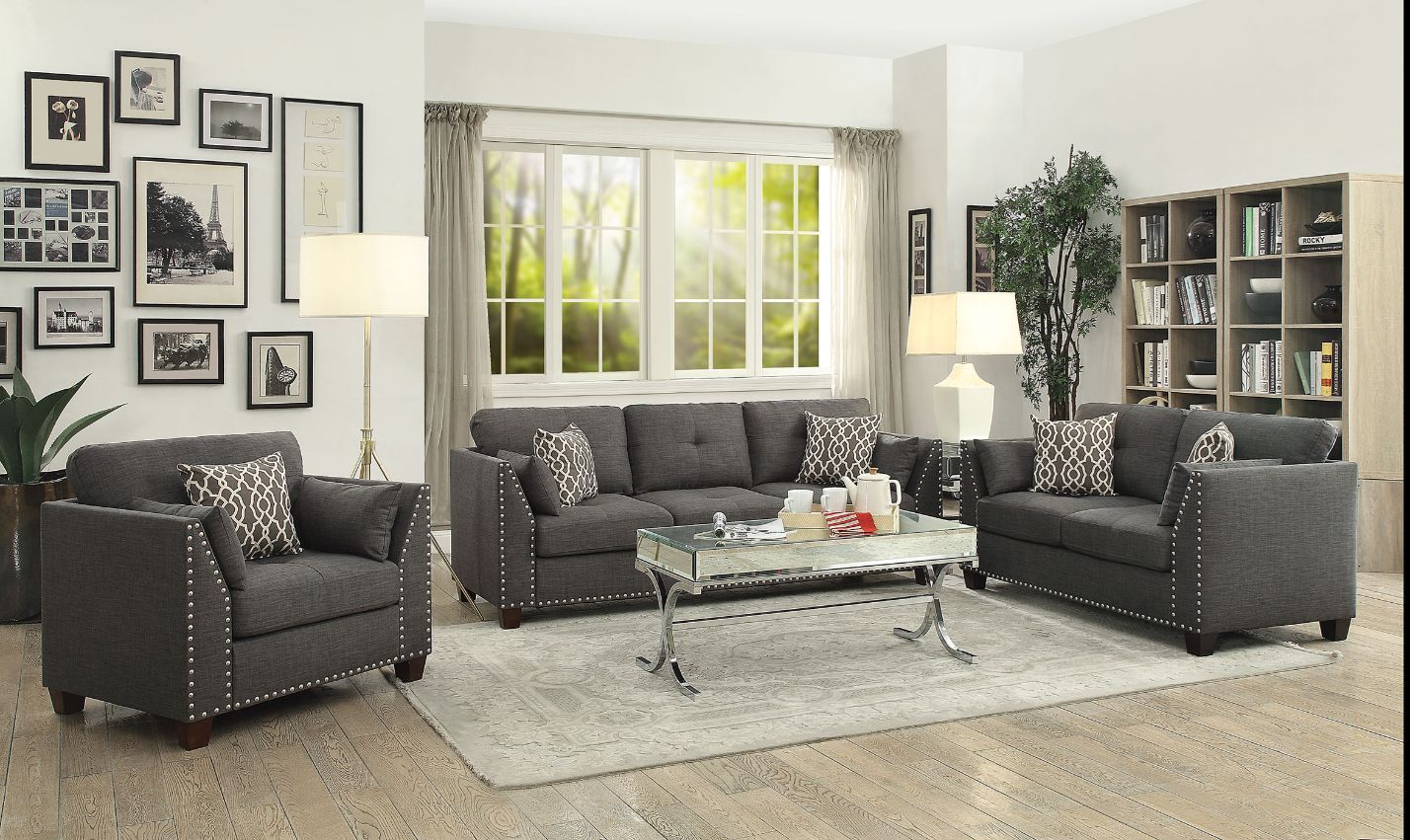 ACME Laurissa Sofa Set with Pillows