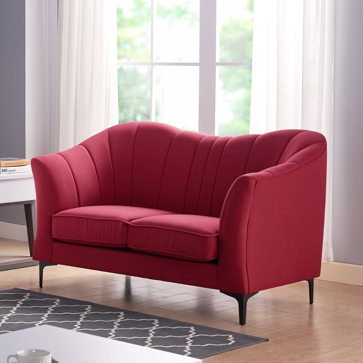 ID USA Loveseat 8072F-RED-2