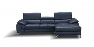 J&M Furniture A973B Italian Leather Mini Sectional