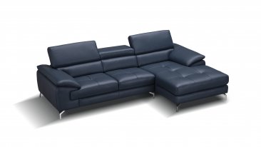 J&M Furniture A973B Italian Leather Mini Sectional