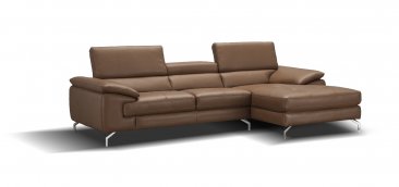 J&M Furniture A973B Italian Leather Mini Sectional