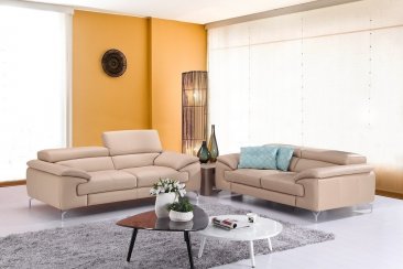 J&M Furniture A973 Italian Leather Sofa