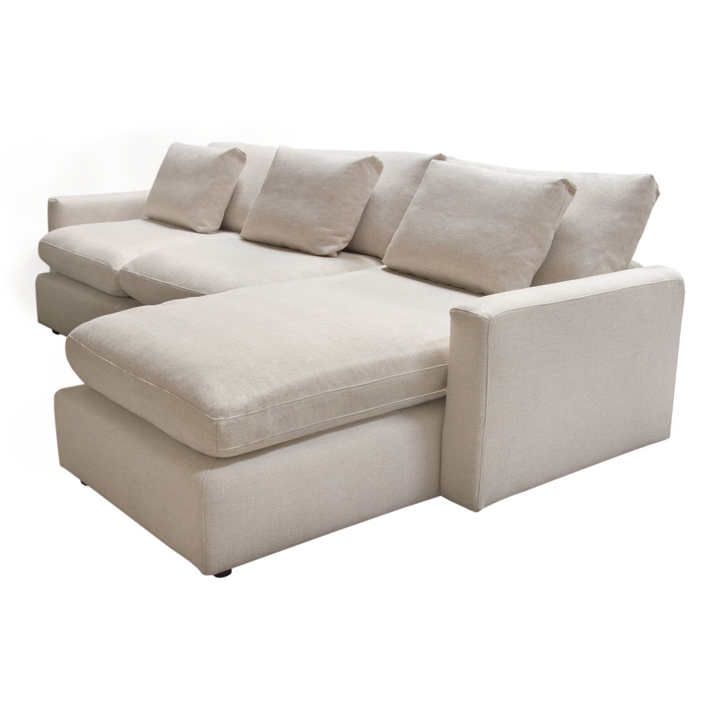 Arcadia 2PC Reversible Chaise Sectional w/ Feather Down Seating Fabric by Diamond Sofa