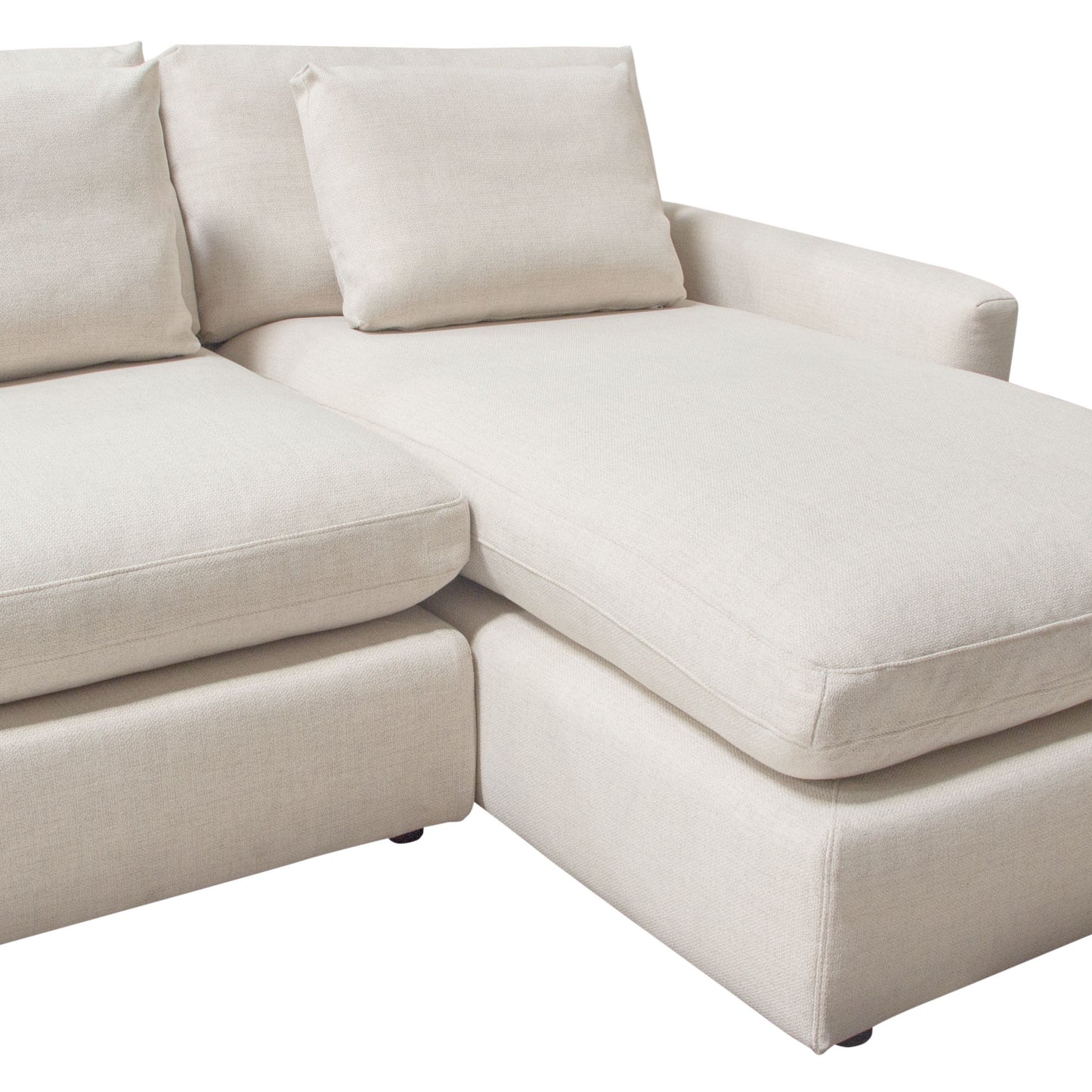 Arcadia 2PC Reversible Chaise Sectional w/ Feather Down Seating Fabric by Diamond Sofa