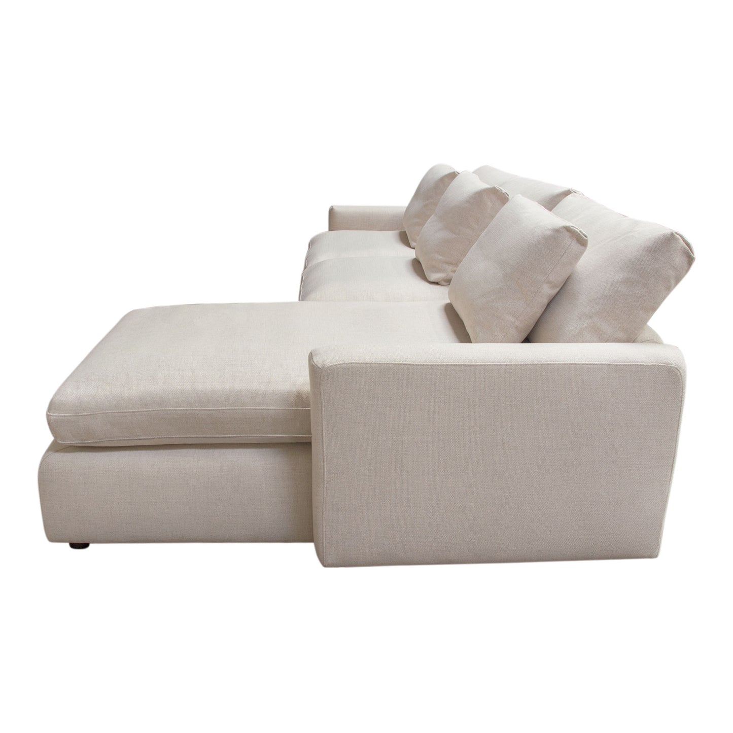 Arcadia 2PC Reversible Chaise Sectional w/ Feather Down Seating Fabric by Diamond Sofa