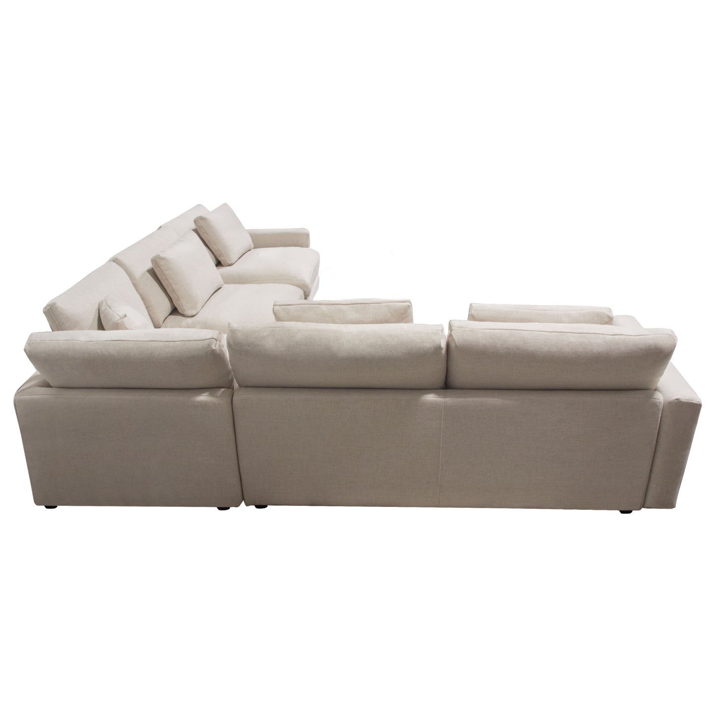 Arcadia 3PC Corner Sectional w/ Feather Down Seating Fabric by Diamond Sofa