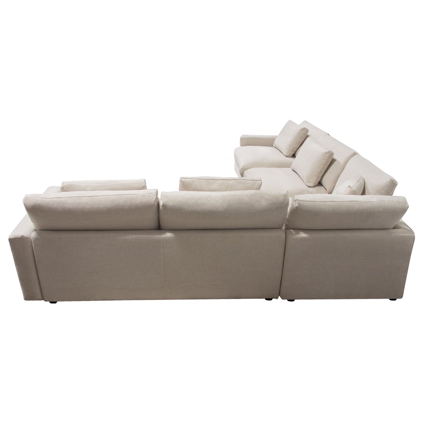 Arcadia 3PC Corner Sectional w/ Feather Down Seating Fabric by Diamond Sofa