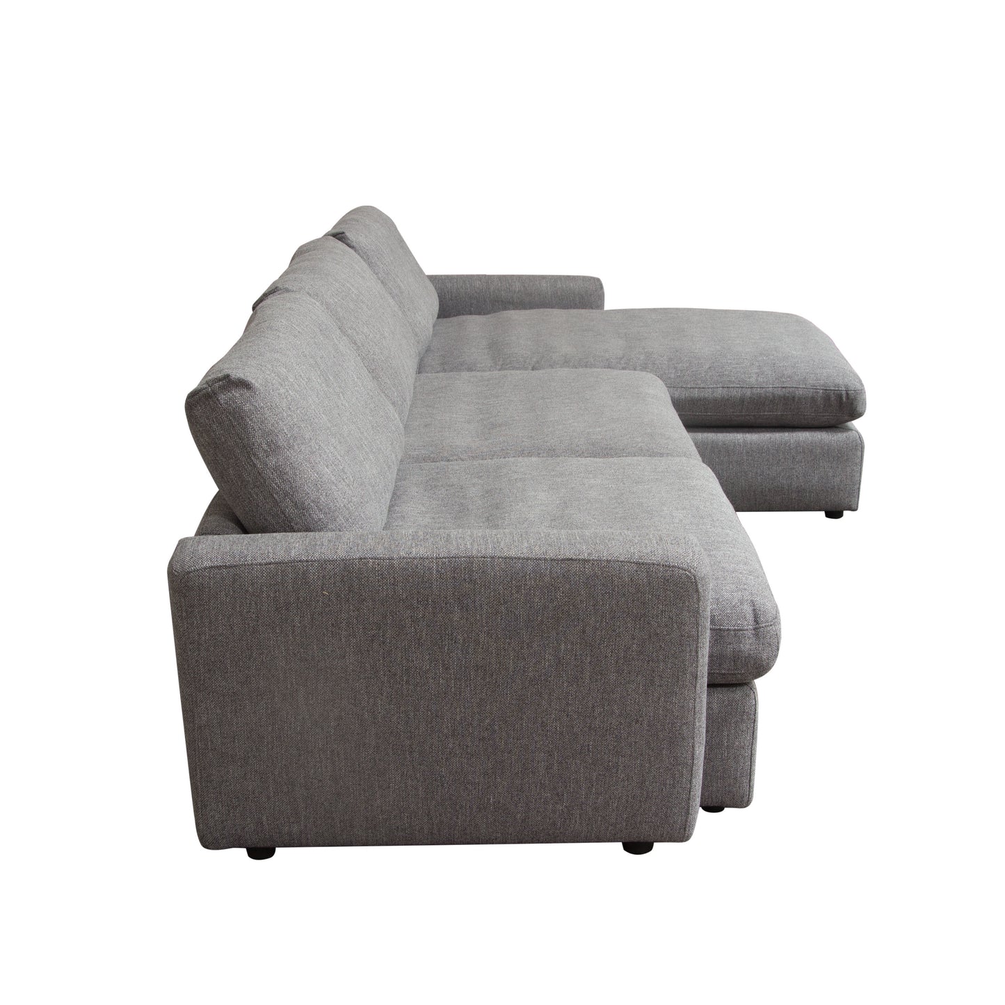 Arcadia 2PC Reversible Chaise Sectional w/ Feather Down Seating Fabric by Diamond Sofa