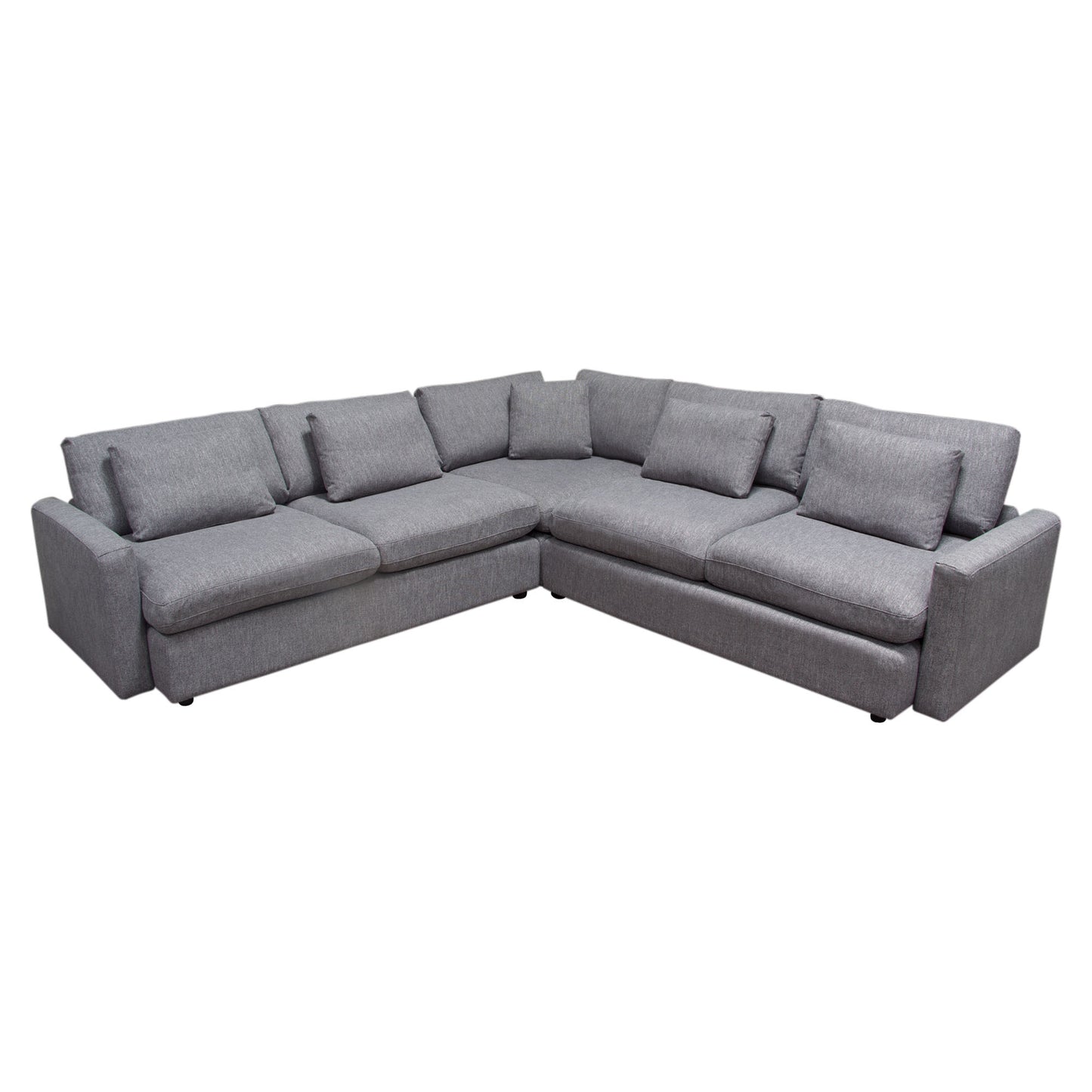 Arcadia 3PC Corner Sectional w/ Feather Down Seating Fabric by Diamond Sofa