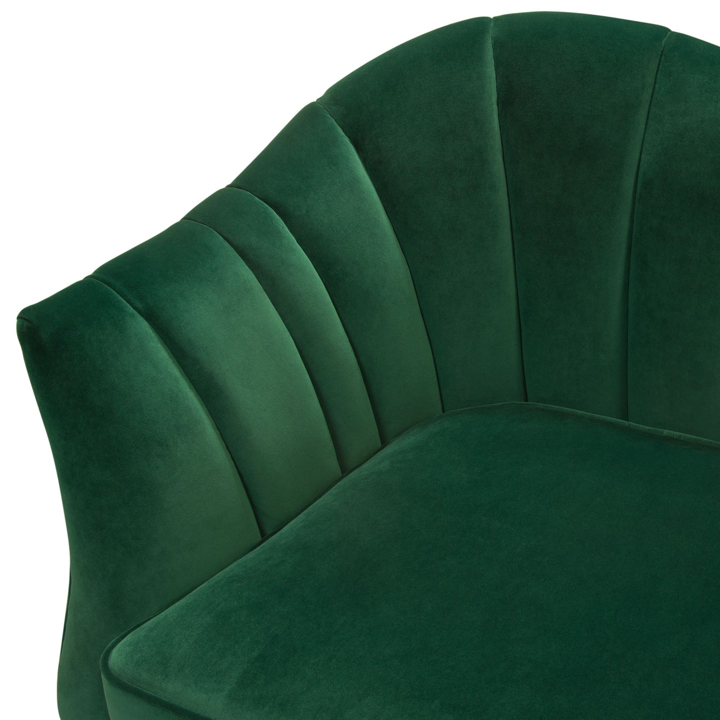 Ava Sofa in Emerald Green w/ Gold Leg by Diamond Sofa AVASOEM