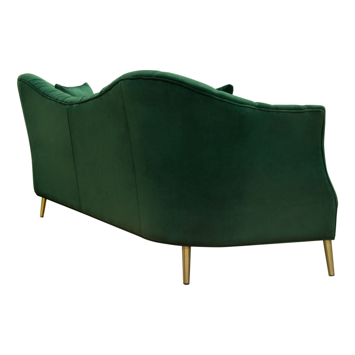 Ava Sofa in Emerald Green w/ Gold Leg by Diamond Sofa AVASOEM