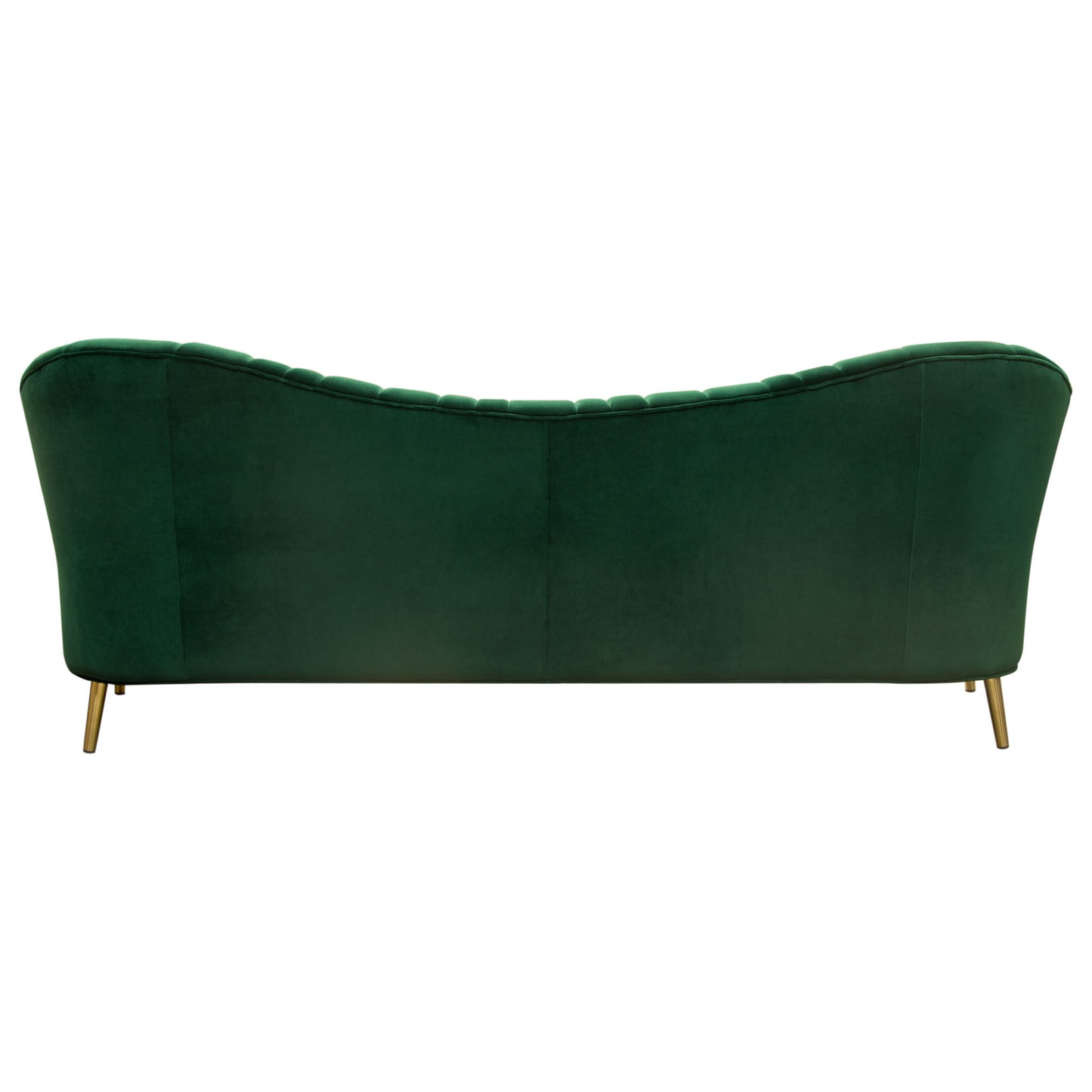 Ava Sofa in Emerald Green w/ Gold Leg by Diamond Sofa AVASOEM