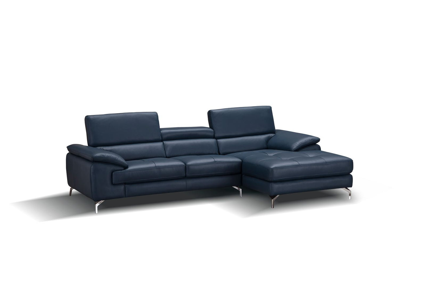 J&M Furniture A973B Italian Leather Mini Sectional