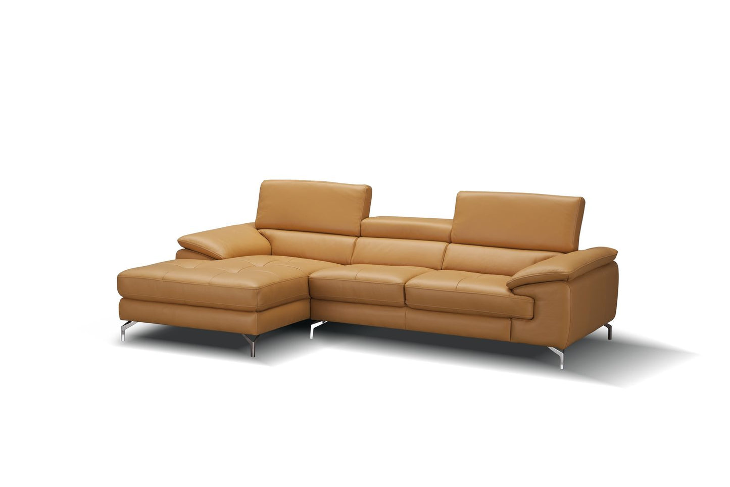 J&M Furniture A973B Italian Leather Mini Sectional