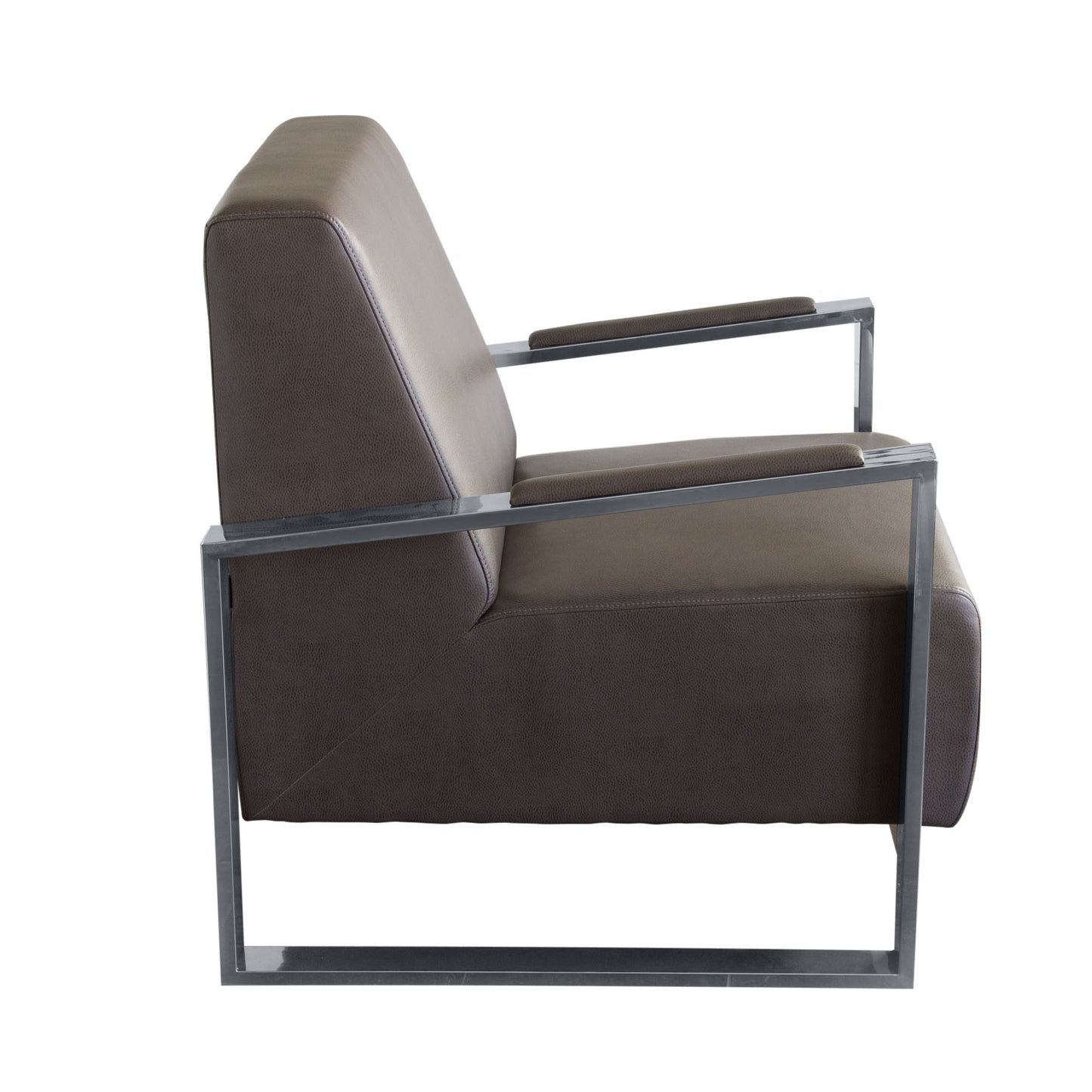 Century Accent Chair w/ Stainless Steel Frame by Diamond Sofa