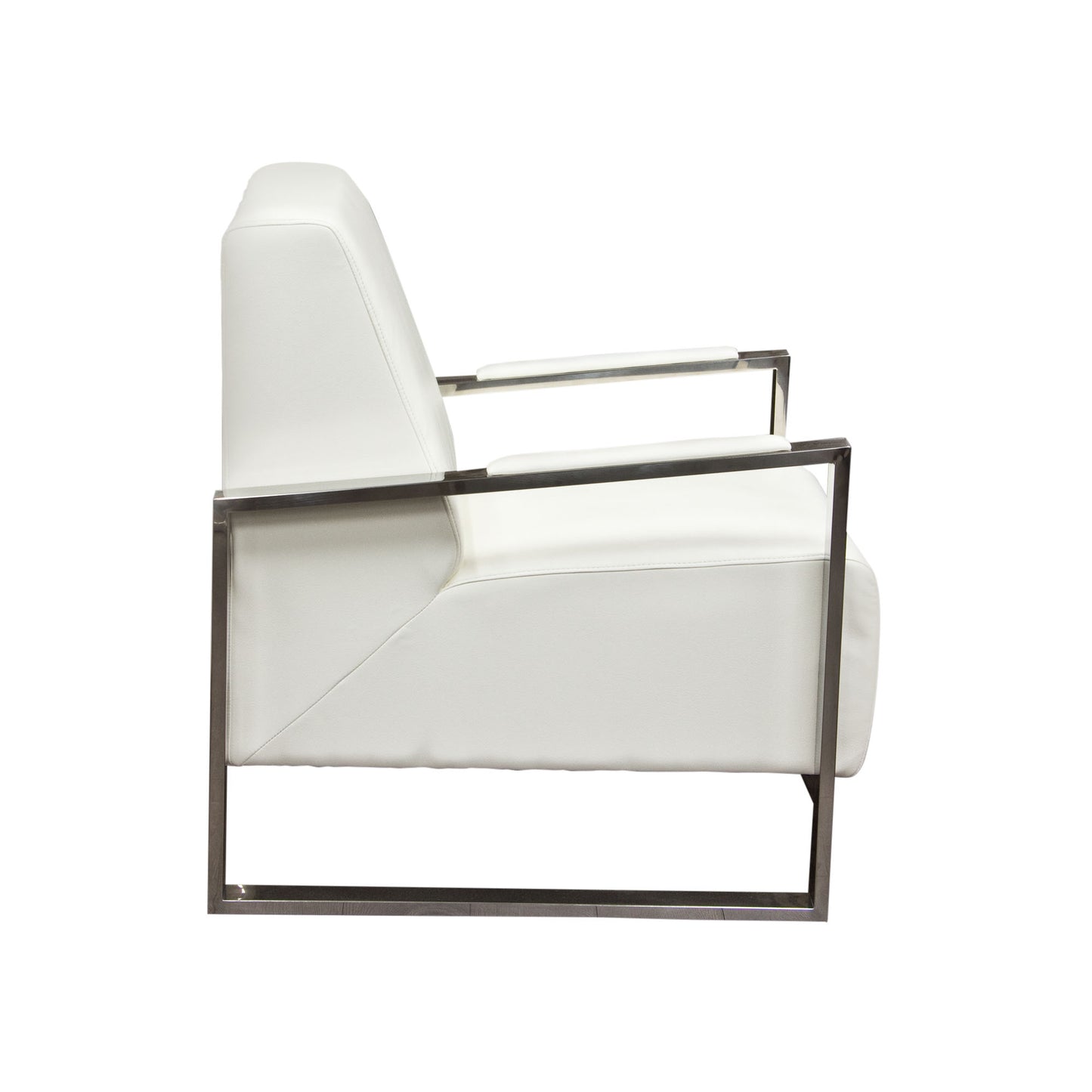 Century Accent Chair w/ Stainless Steel Frame by Diamond Sofa