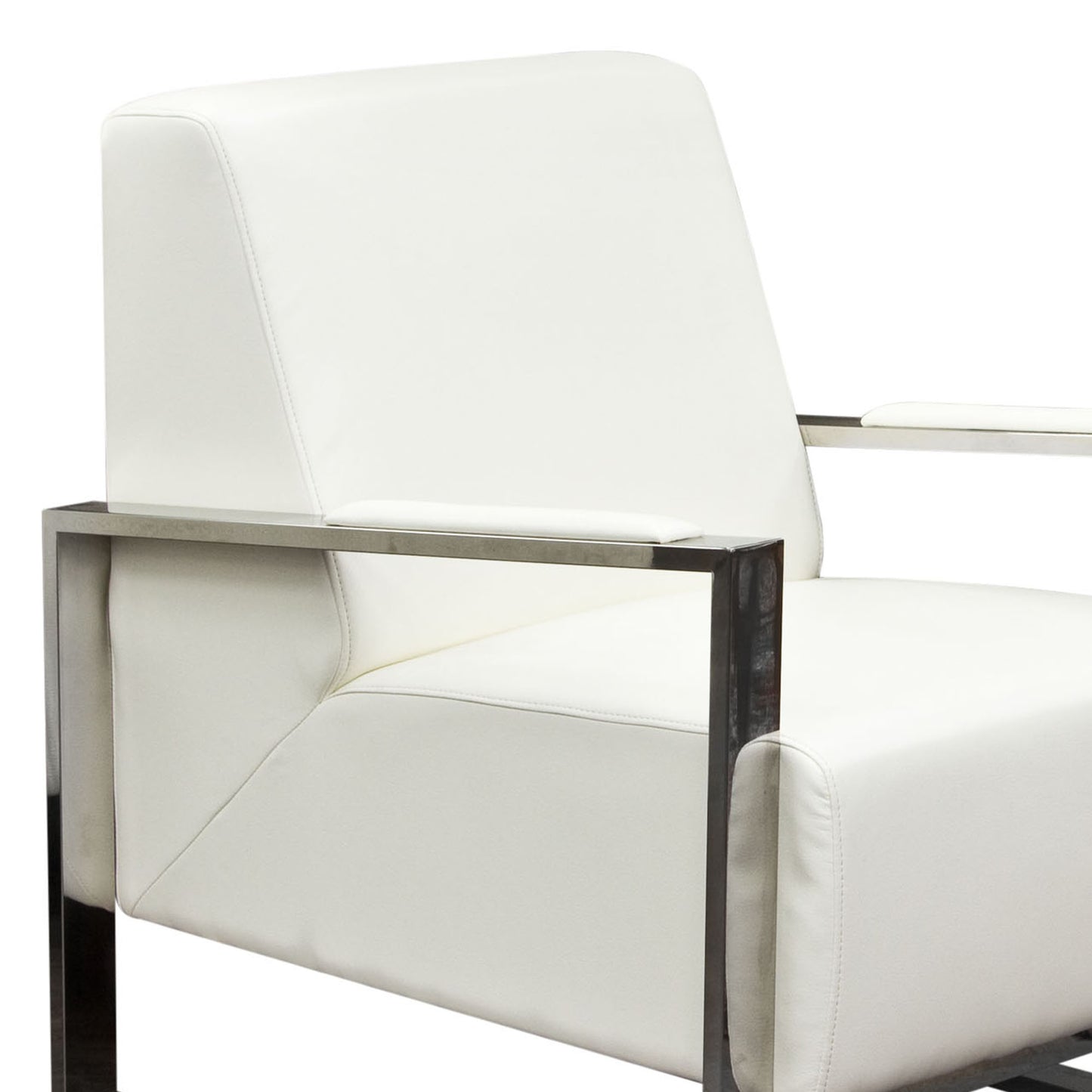 Century Accent Chair w/ Stainless Steel Frame by Diamond Sofa