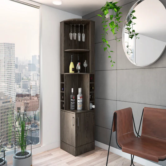FM Furniture Seattle Corner Bar Cabinet