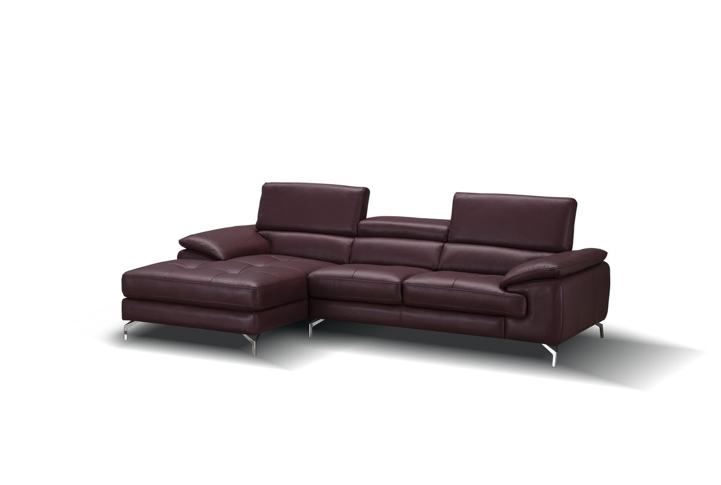 J&M Furniture A973B Italian Leather Mini Sectional