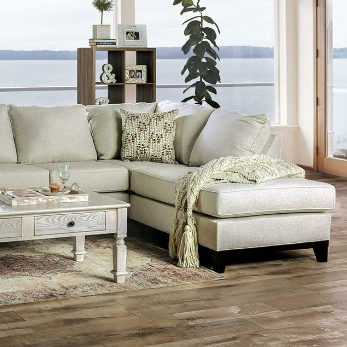 Furniture of America Bloutop Upholstered Sectional Sofa