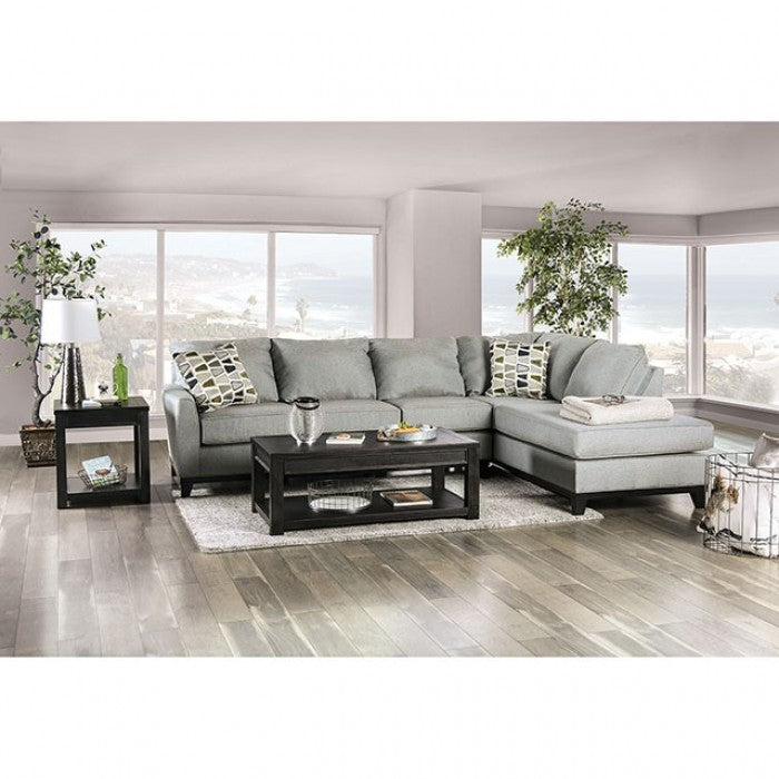 Furniture of America Bloutop Upholstered Sectional Sofa