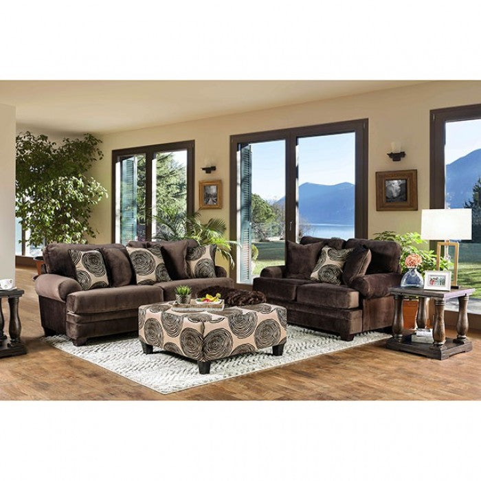 Furniture of America Tandem Contemporary Upholstered Sofa