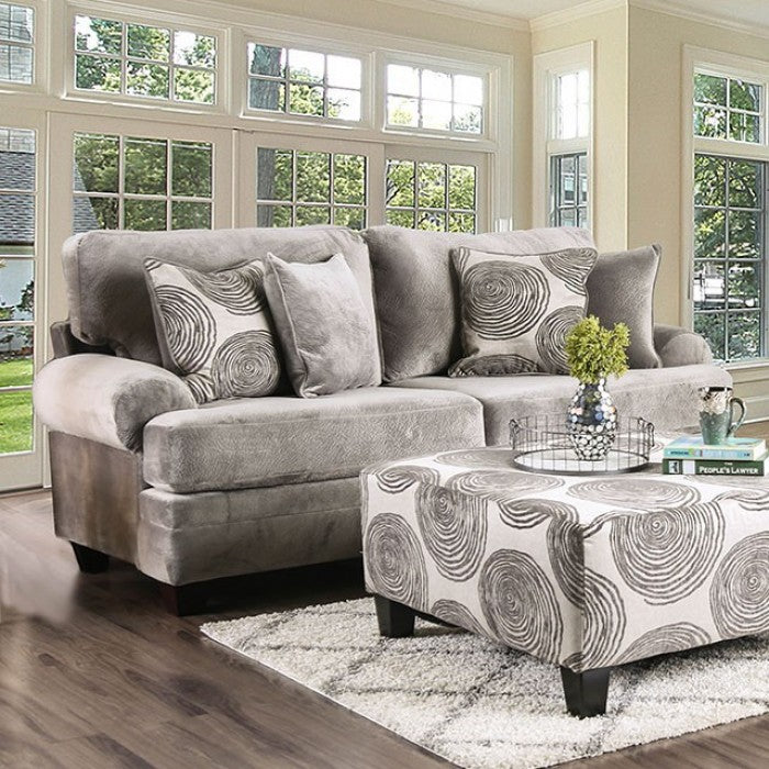 Furniture of America Tandem Contemporary Upholstered Sofa