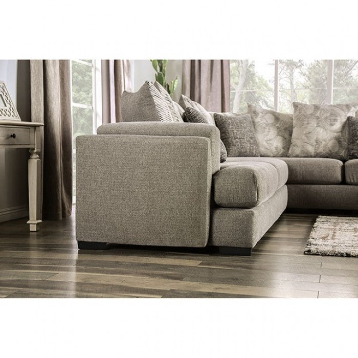 Furniture of America Mountain T-Cushion Sectional IDF-5182-SEC