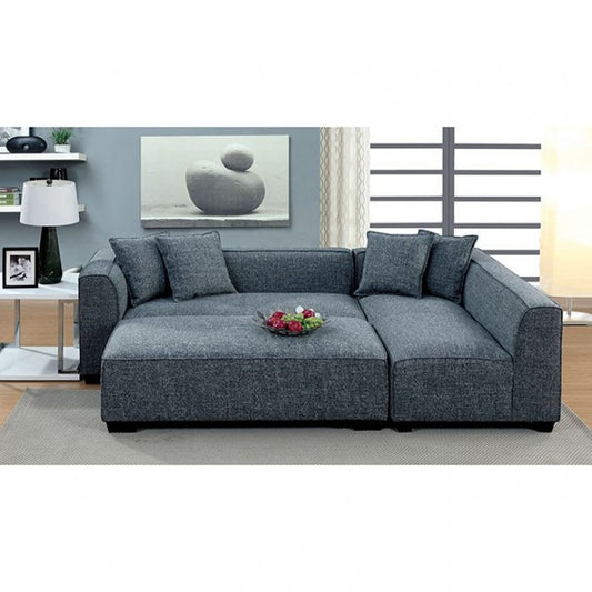 Furniture of America Sorvino Contemporary L-Shape Sectional IDF-6120-SEC