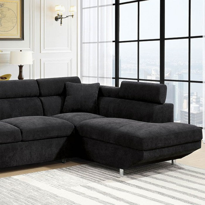 Furniture of America Ashely Contemporary L-Shape Sectional