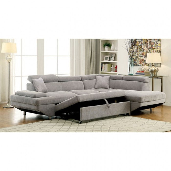 Furniture of America Ashely Contemporary L-Shape Sectional